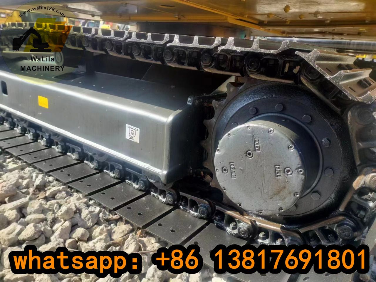 2023 Kobelco SK75 crawler excavator track assembly detail