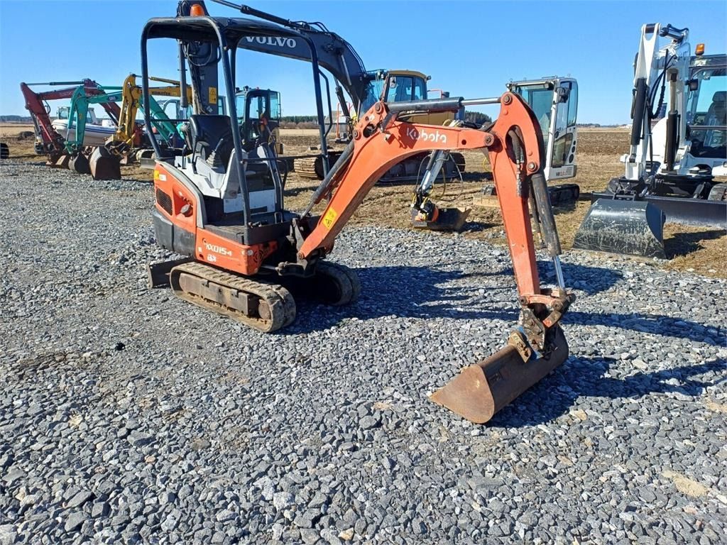 2013 Kubota KX015-4 mini excavator, side view 2013 Kubota KX015-4 mini excavator, side view