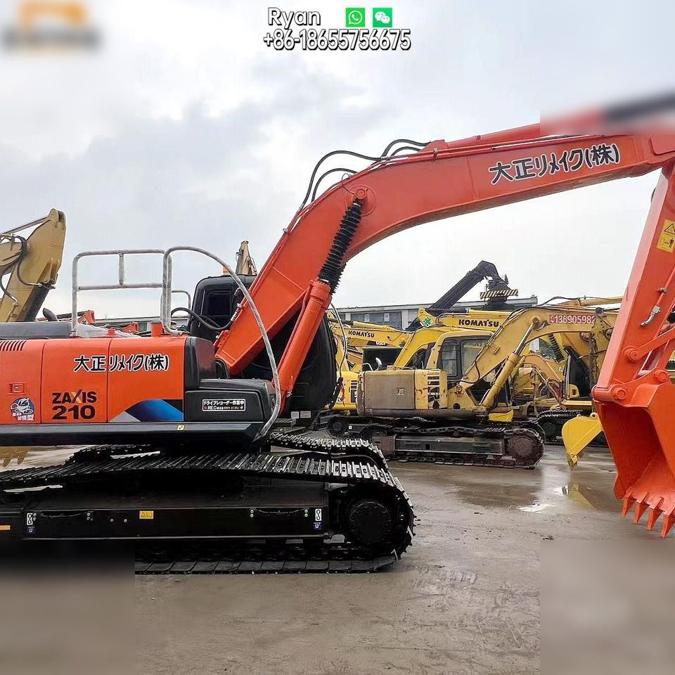 2017 Hitachi Zaxis 210 crawler excavator, side profile view