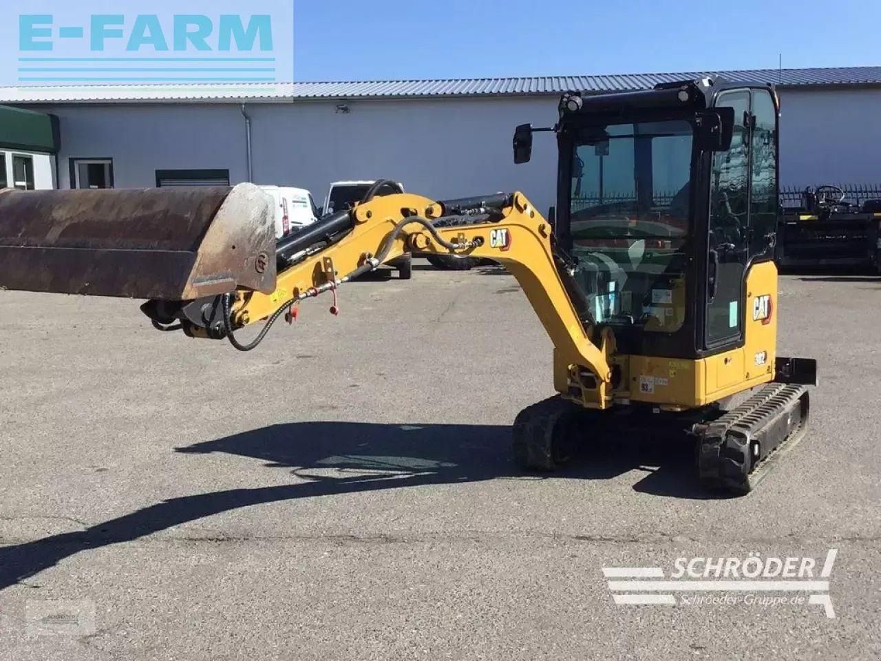 2021 Caterpillar 302CR mini excavator, front three-quarter view 2021 Caterpillar 302CR mini excavator, front three-quarter view