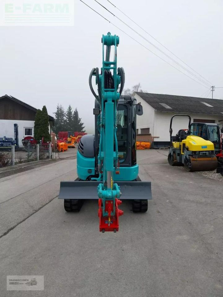 2019 Kobelco SK35 SR mini excavator, front view 2019 Kobelco SK35 SR mini excavator, front view