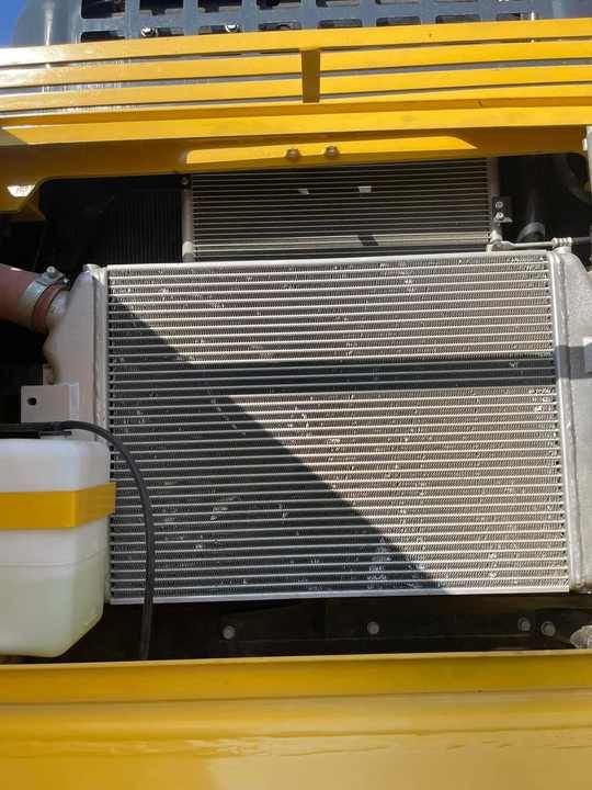 2022 Komatsu PC350-8 crawler excavator engine radiator view