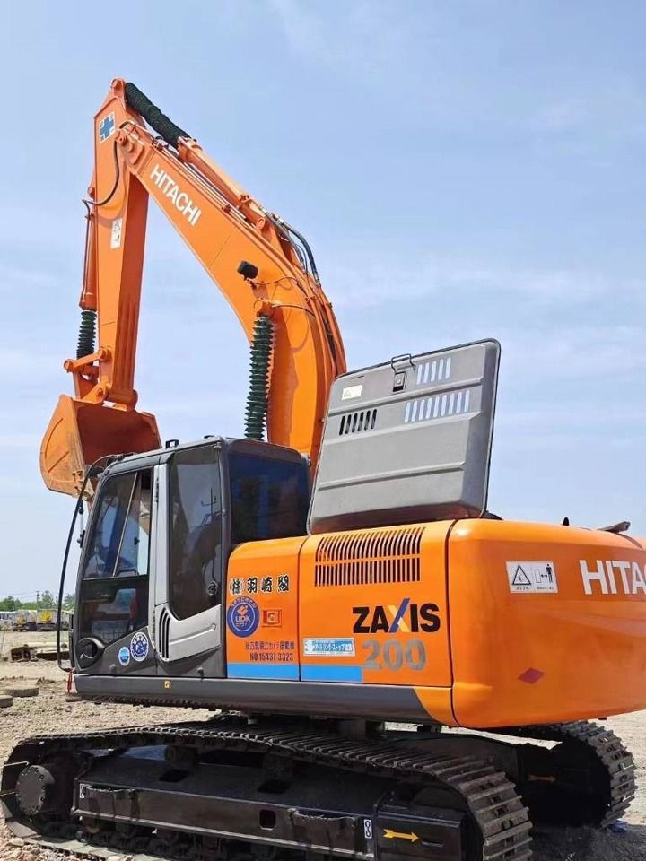 2024 Hitachi Zaxis 200 crawler excavator, rear three-quarter view 2024 Hitachi Zaxis 200 crawler excavator, rear three-quarter view