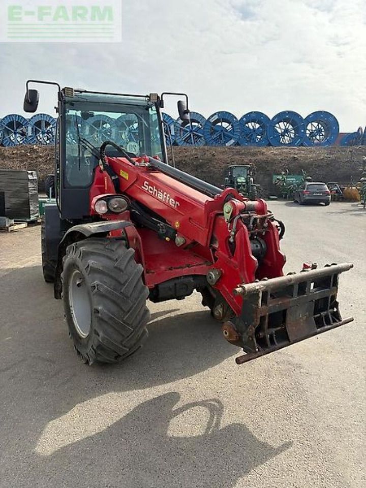 2019 Schäffer 6680 T-2 mini excavator, front three-quarter view 2019 Schäffer 6680 T-2 mini excavator, front three-quarter view