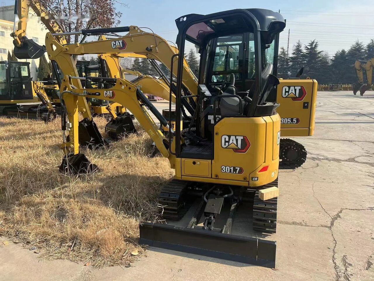 2026 Caterpillar 301.7 mini excavator, front three-quarter view 2026 Caterpillar 301.7 mini excavator, front three-quarter view