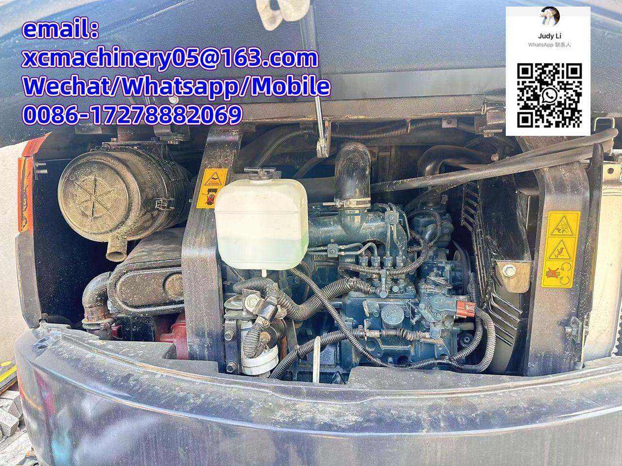 2019 Kubota U55 mini excavator engine compartment view 2019 Kubota U55 mini excavator engine compartment view
