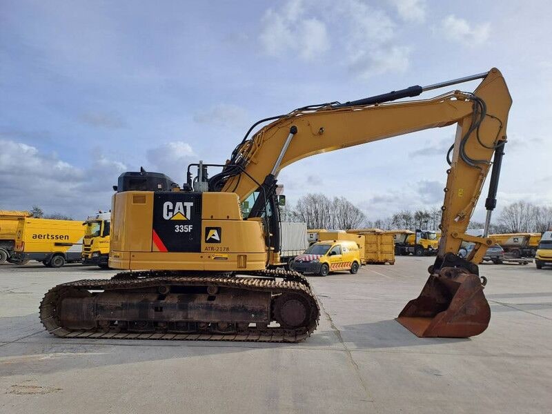 2016 Caterpillar 335F LCR crawler excavator, side view
