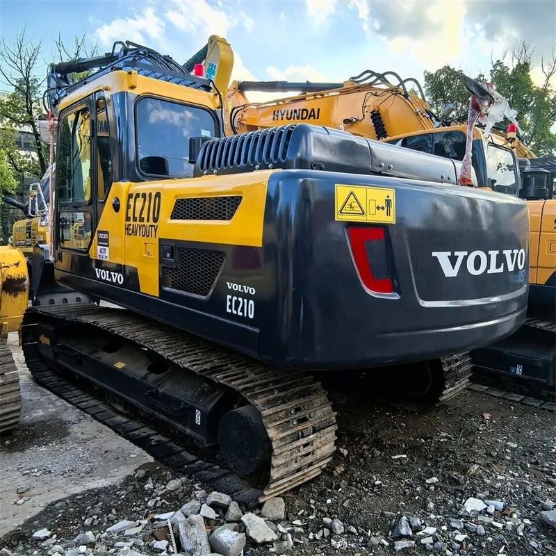2018 Volvo EC210 crawler excavator, rear three-quarter view 2018 Volvo EC210 crawler excavator, rear three-quarter view