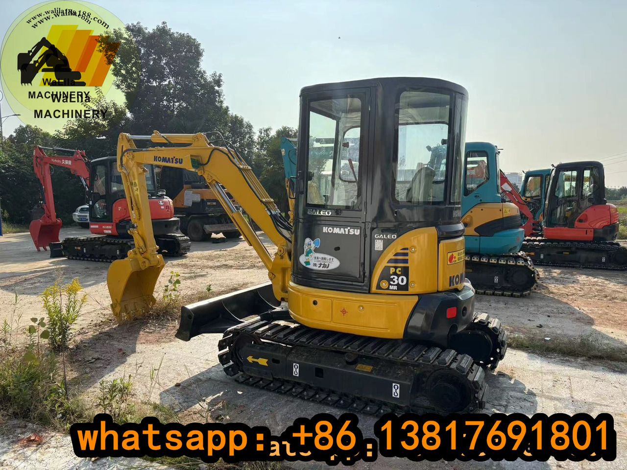 2024 Komatsu PC30 MR mini excavator, side view 2024 Komatsu PC30 MR mini excavator, side view