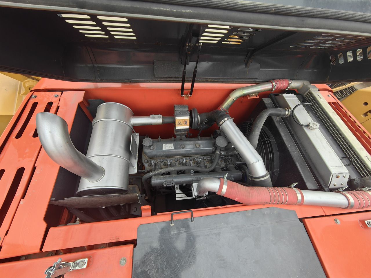 2024 Doosan DX225LCA crawler excavator engine bay view 2024 Doosan DX225LCA crawler excavator engine bay view