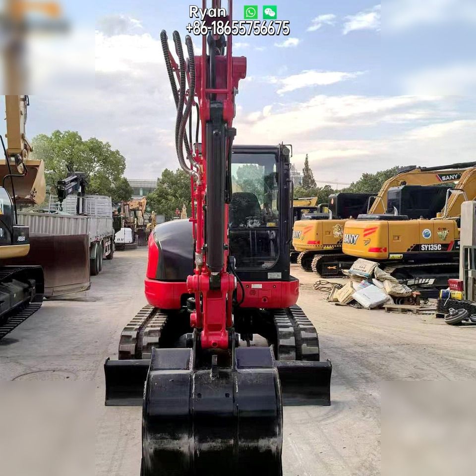 2023 Kubota KX057-4 mini excavator, front view 2023 Kubota KX057-4 mini excavator, front view