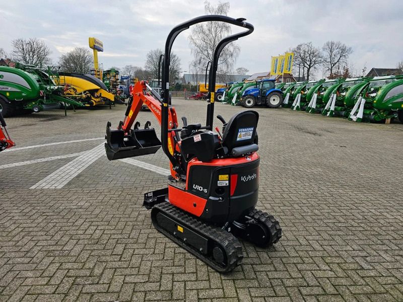 2026 Kubota U10-5 mini excavator, rear three-quarter view