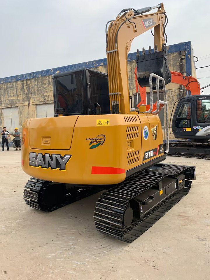 2023 Sany SY75C Pro mini excavator, rear three-quarter view 2023 Sany SY75C Pro mini excavator, rear three-quarter view