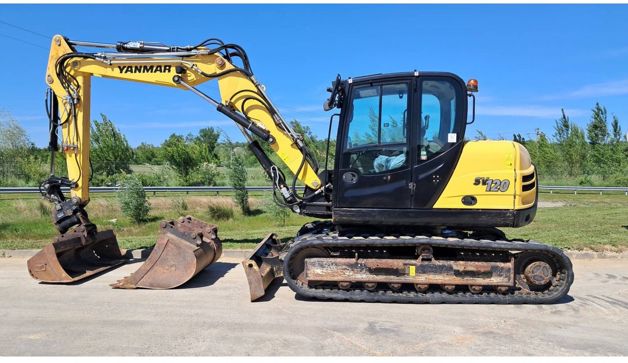 2017 Yanmar SV120 crawler excavator, side view 2017 Yanmar SV120 crawler excavator, side view