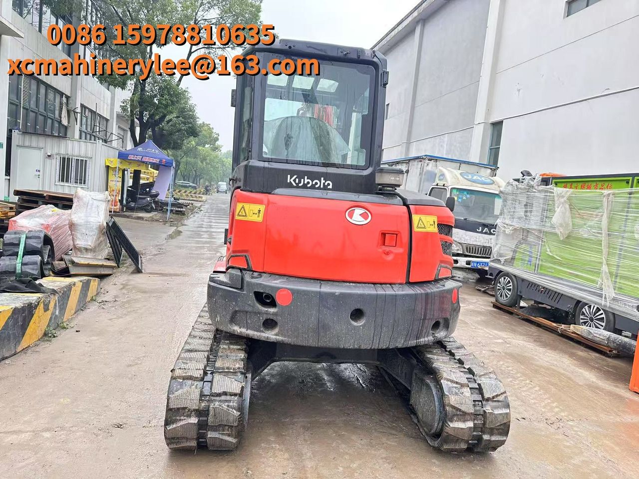 2023 Kubota KX057-4 mini excavator, rear view 2023 Kubota KX057-4 mini excavator, rear view