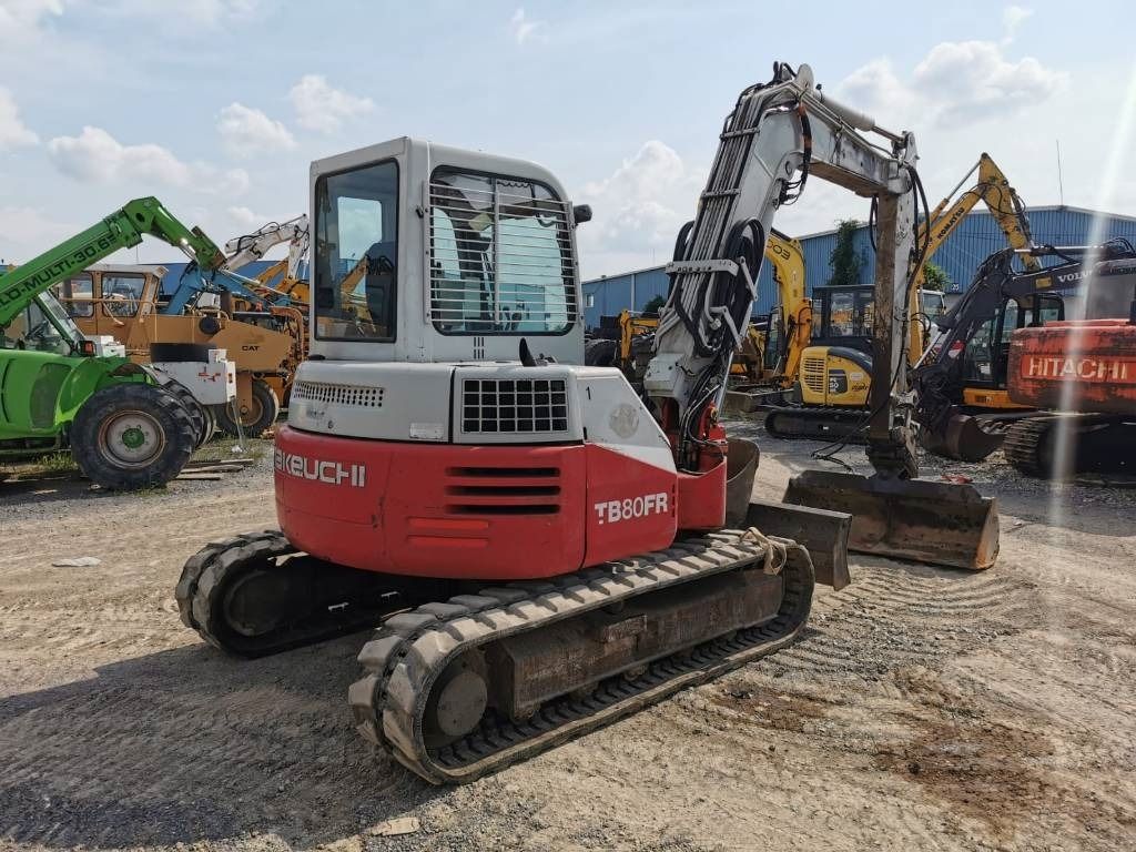 2003 Takeuchi TB80FR mini excavator, side view 2003 Takeuchi TB80FR mini excavator, side view