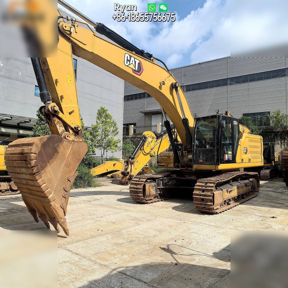 2022 Caterpillar 336GC crawler excavator, front three-quarter view
