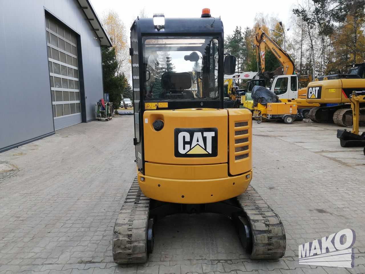 2014 Caterpillar 302.7DCR crawler excavator, rear view 2014 Caterpillar 302.7DCR crawler excavator, rear view
