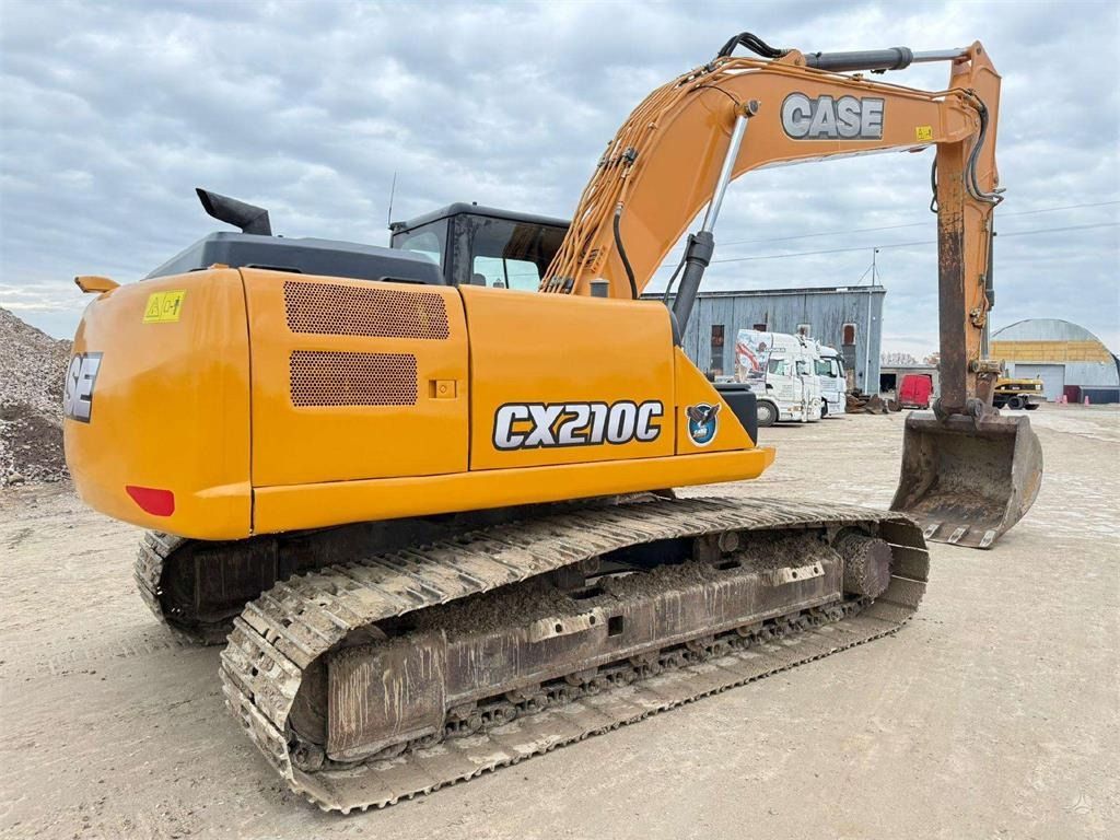 2013 CASE CX210C crawler excavator, rear three-quarter view