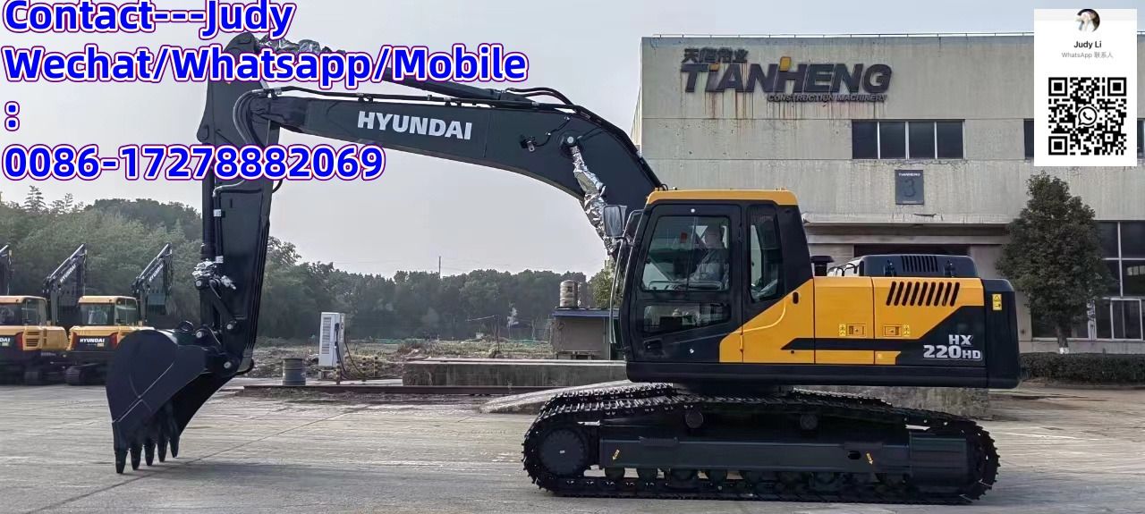 2026 Hyundai HX220HD crawler excavator side view