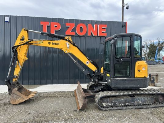 2015 Bobcat E50 mini excavator, side profile view