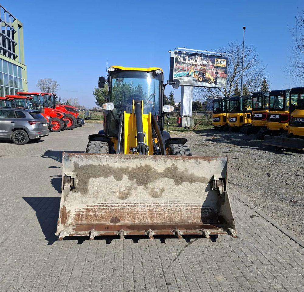 2019 JCB 409 wheel loader, front view 2019 JCB 409 wheel loader, front view