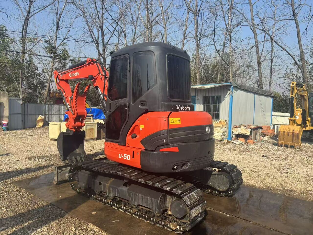 2024 Kubota U50-5 mini excavator, rear three-quarter view 2024 Kubota U50-5 mini excavator, rear three-quarter view