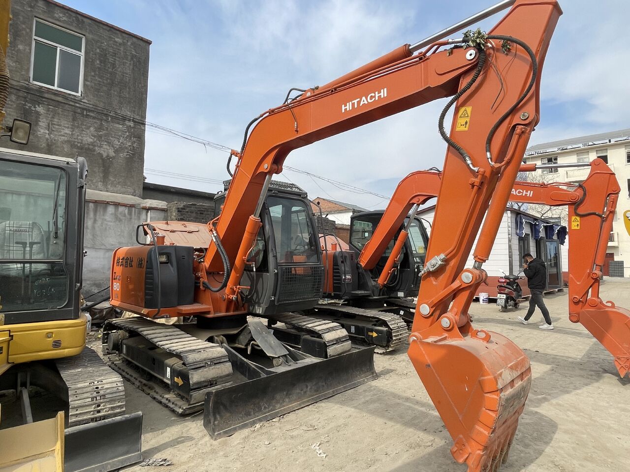 2023 Hitachi ZX80 crawler excavator, side view