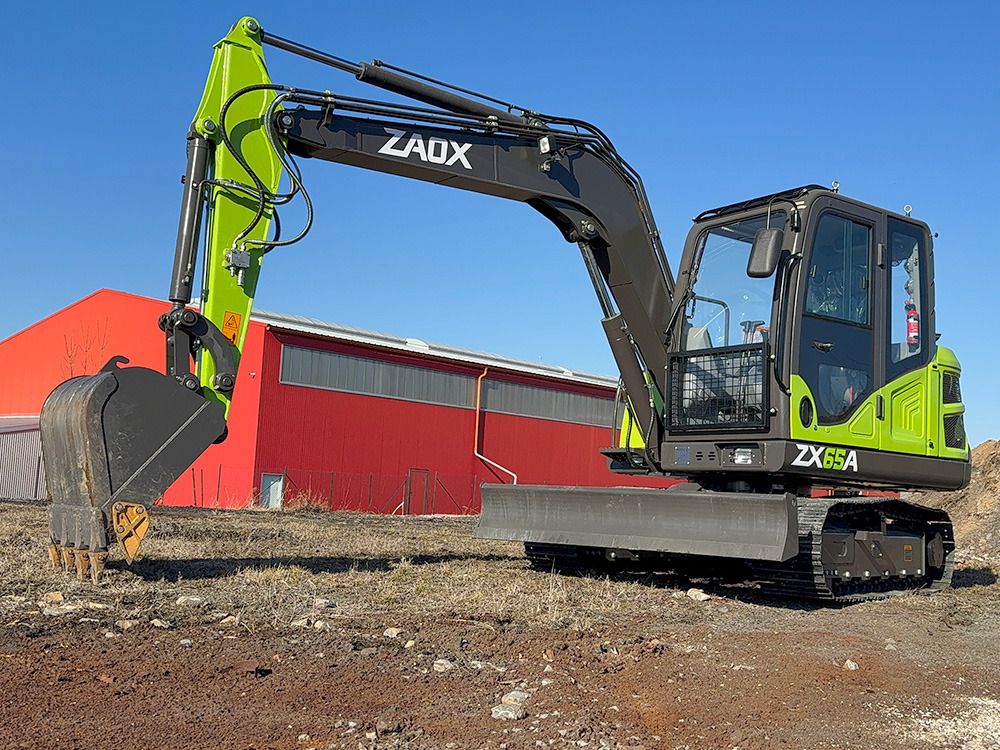 2025 Zaox ZX65A mini excavator, side profile view