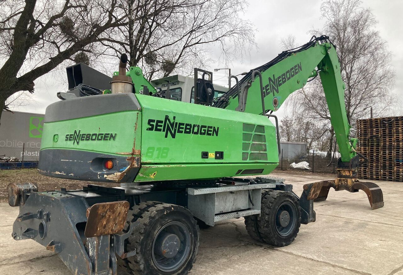 2011 Sennebogen 818M material handler, rear three-quarter view