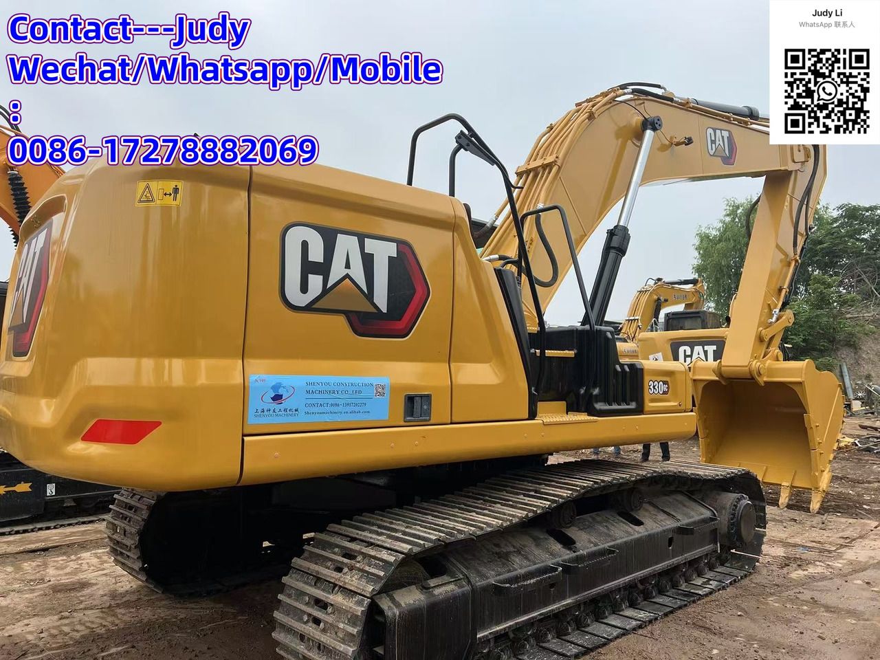 2023 Caterpillar 330GC crawler excavator, rear three-quarter view 2023 Caterpillar 330GC crawler excavator, rear three-quarter view