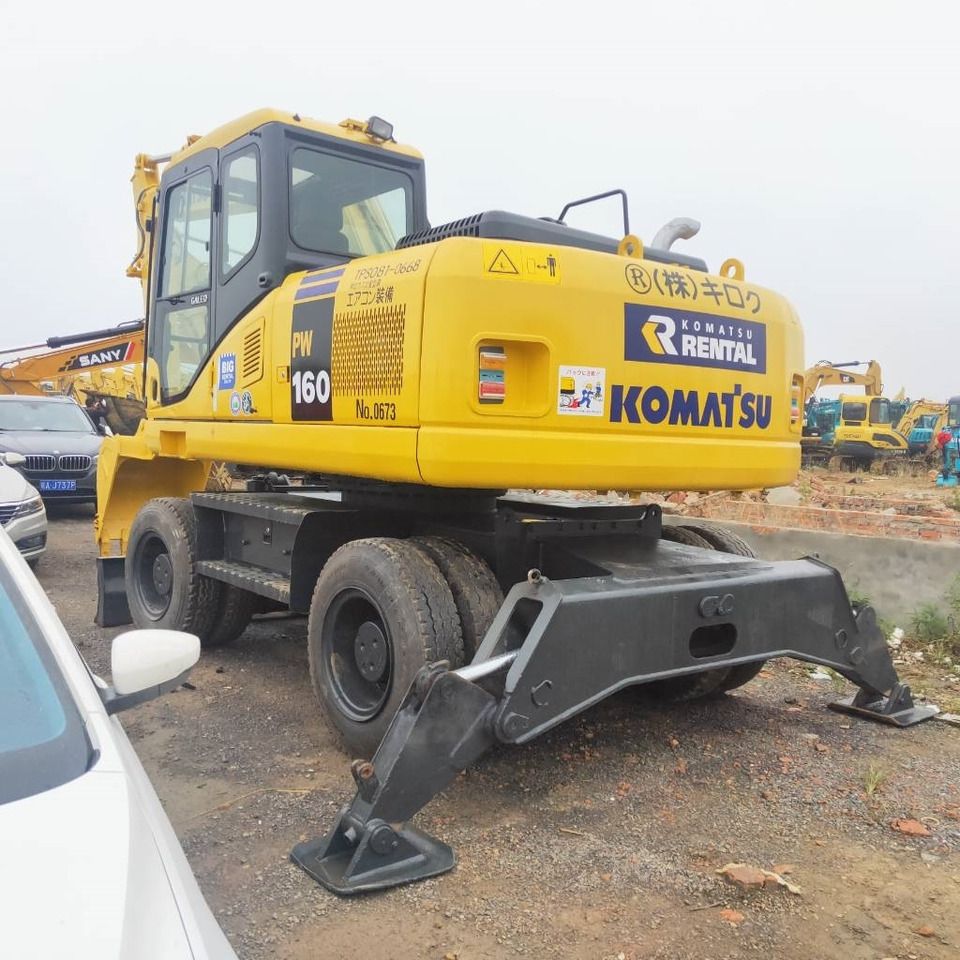 2023 Komatsu PW160W-7 wheel excavator rear three-quarter view 2023 Komatsu PW160W-7 wheel excavator rear three-quarter view