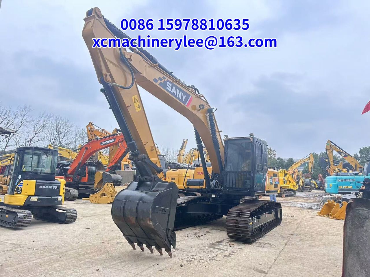 2024 Sany SY215C crawler excavator, front three-quarter view 2024 Sany SY215C crawler excavator, front three-quarter view
