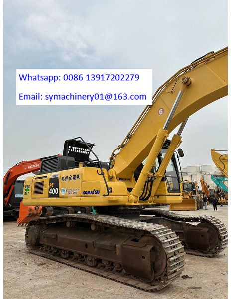 2019 Komatsu PC400-8 crawler excavator, side view