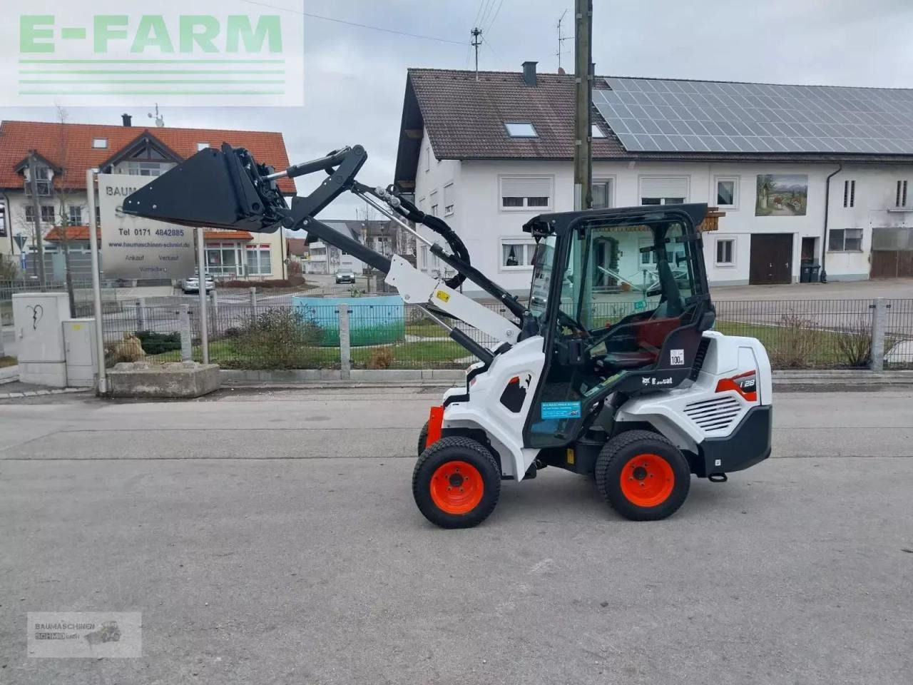 2021 Bobcat L28 mini excavator, side view