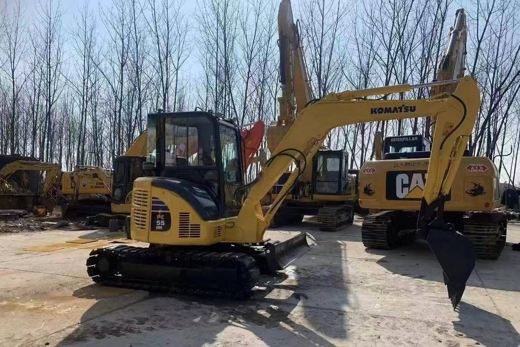 2025 Komatsu PC55 MR mini excavator, side view 2025 Komatsu PC55 MR mini excavator, side view