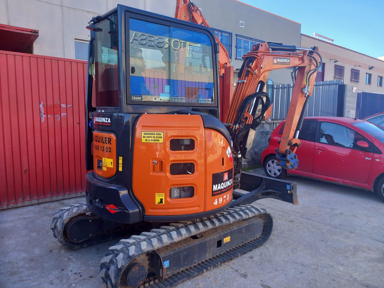 2024 Hitachi ZX33U-6 mini excavator, rear three-quarter view 2024 Hitachi ZX33U-6 mini excavator, rear three-quarter view