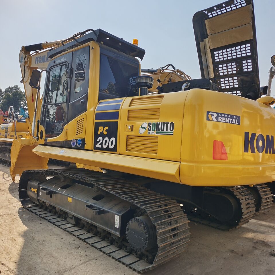 2023 Komatsu PC200-6 crawler excavator, rear three-quarter view