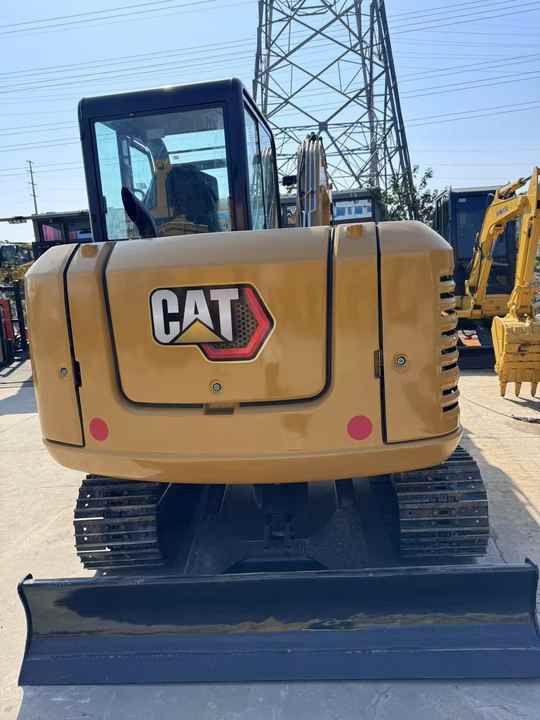 2023 Caterpillar 305.5 mini excavator, rear view