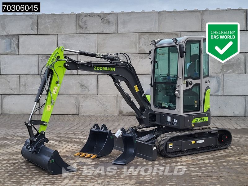 2024 Zoomlion ZE26GU mini excavator, side view 2024 Zoomlion ZE26GU mini excavator, side view