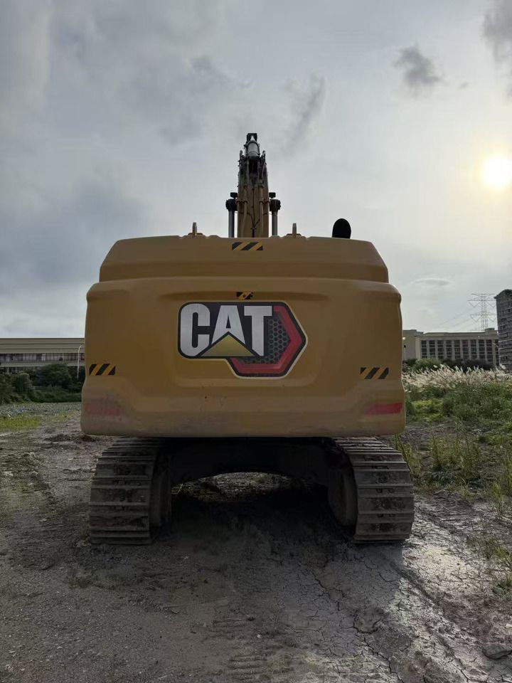 2021 Caterpillar 349 crawler excavator, rear view 2021 Caterpillar 349 crawler excavator, rear view
