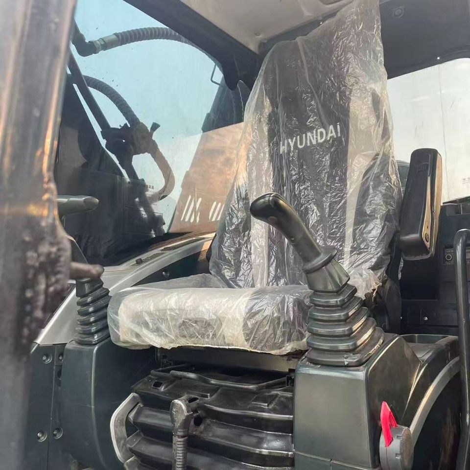 2023 Hyundai 220 crawler excavator cab interior view 2023 Hyundai 220 crawler excavator cab interior view