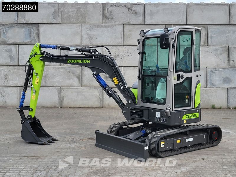 2024 Zoomlion ZE26GU mini excavator side view