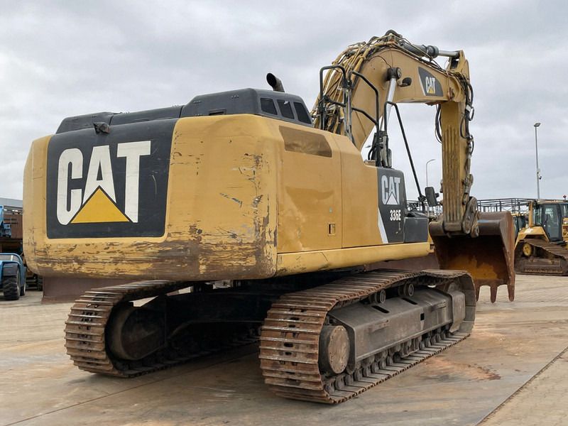 2012 Caterpillar 336EL crawler excavator, rear three-quarter view 2012 Caterpillar 336EL crawler excavator, rear three-quarter view