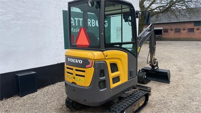 2017 Volvo EC18D mini excavator, rear three-quarter view 2017 Volvo EC18D mini excavator, rear three-quarter view
