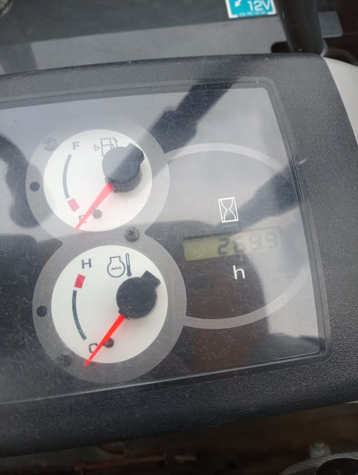 2022 Komatsu PC24MR-5 mini excavator instrument cluster view 2022 Komatsu PC24MR-5 mini excavator instrument cluster view
