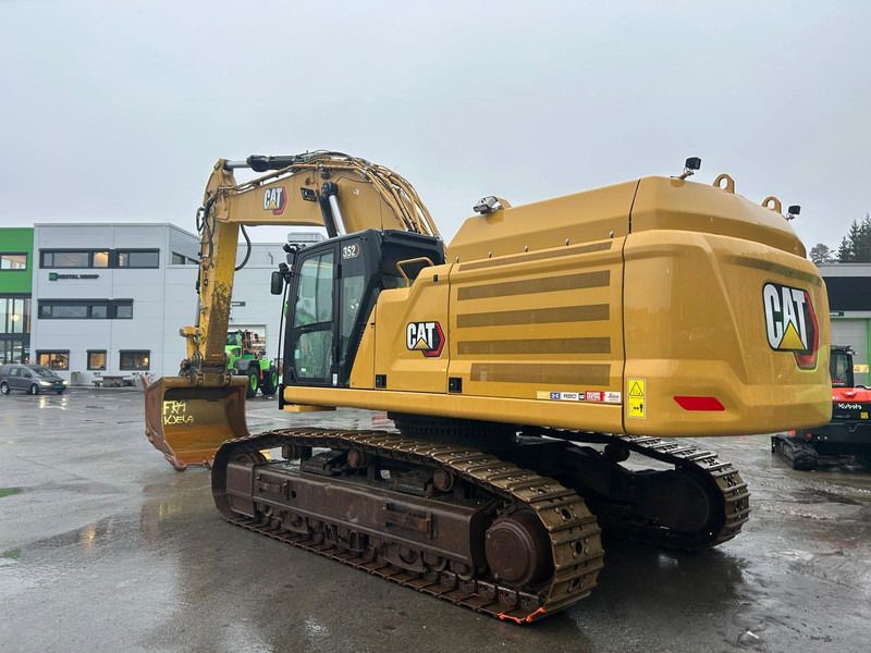 2020 Caterpillar 352-07A crawler excavator, rear three-quarter view 2020 Caterpillar 352-07A crawler excavator, rear three-quarter view