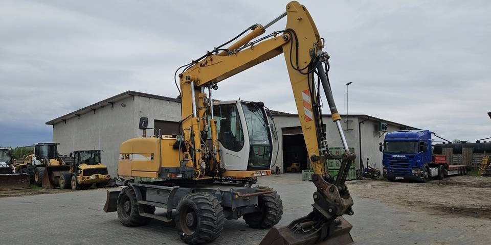 2010 Liebherr A314 wheel excavator, side view