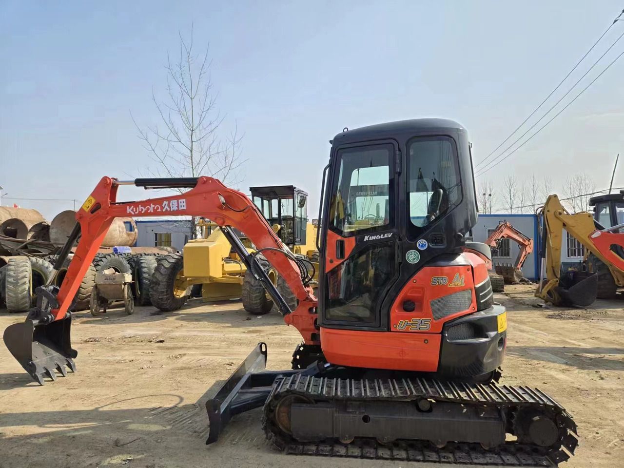 2023 Kubota U35 mini excavator, side profile view 2023 Kubota U35 mini excavator, side profile view