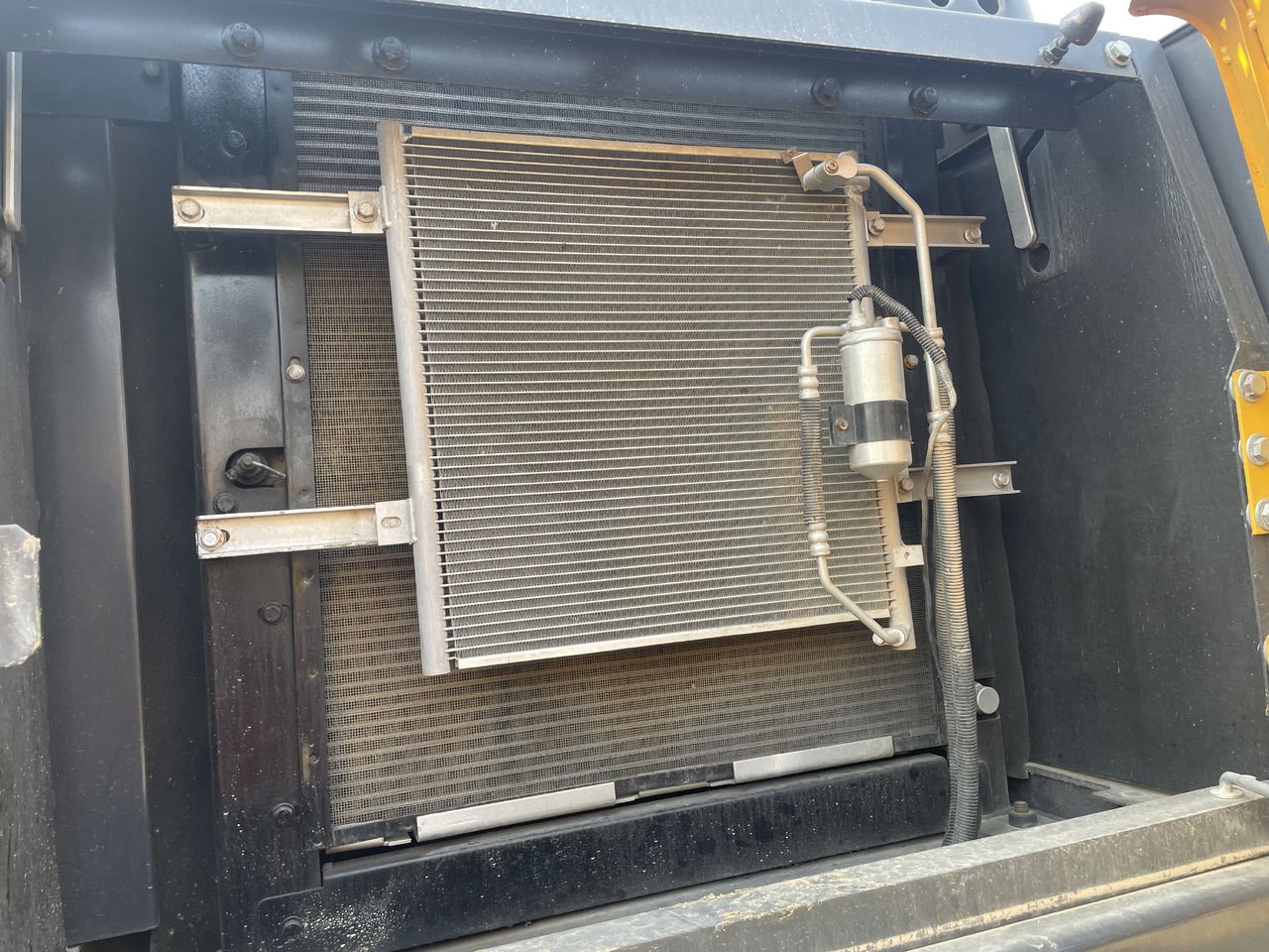 2022 Volvo EC210 crawler excavator radiator and cooling system detail 2022 Volvo EC210 crawler excavator radiator and cooling system detail
